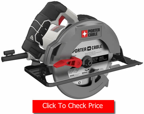 PORTER CABLE 7 1 4 Inch Circular Saw Heavy Duty Steel Shoe 15 Amp PCE300 1 The Best Corded Circular Saw - Top 5 Buys - One Big Surprise PORTER-CABLE 7-1-4-Inch Circular Saw, Heavy Duty Steel Shoe, 15-Amp (PCE300)