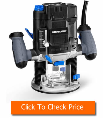 Hammerhead 10 Amp Variable Speed Plunge Woodworking Router Kit with Parallel Guide and Vacuum Adaptor – HAPR100 Best Plunge Router For Woodworking - Top 5 Wood Shop Winners Hammerhead 10-Amp Variable Speed Plunge Woodworking Router Kit with Parallel Guide and Vacuum Adaptor – HAPR100