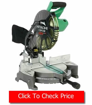 Hitachi C10FCH2 15-Amp 10-inch Single Bevel Compound Miter Saw with Laser Marker