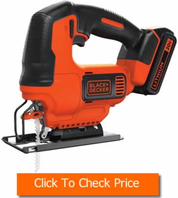BLACK+DECKER 20V MAX JigSaw with Battery And Charger BDCJS20C