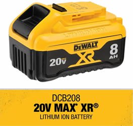 DEWALT DCB208 20V MAX XR 8Ah Battery