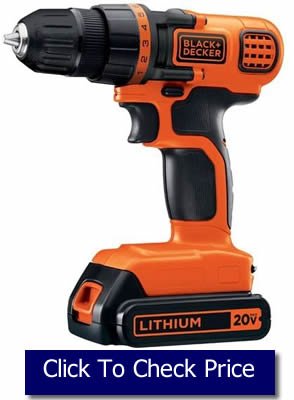 BLACK+DECKER LDX120C 20V MAX Cordless Drill - Driver 3-8-Inch
