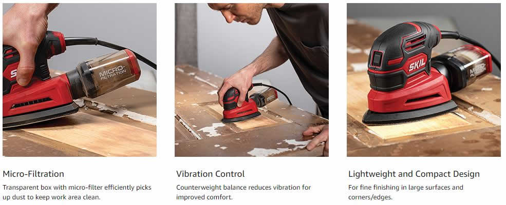 SKIL SR250801 Corded Detail Sander