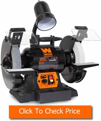 WEN 4280 5 Amp 8 Inch Variable Speed Bench Grinder with Work Light The Best Bench Grinder For Woodworking - The Top 6 Reviewed WEN 4280 5-Amp 8-Inch Variable Speed Bench Grinder with Work Light