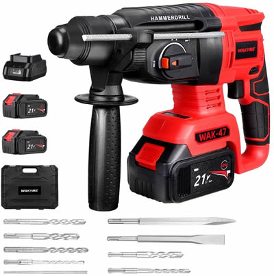 WAKYME 21V Li-lon 1/2 inch Cordless Demolition Hammer