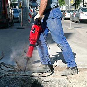 XtremepowerUS 2200Watt Heavy Duty Electric Demolition Jack hammer Concrete Breaker