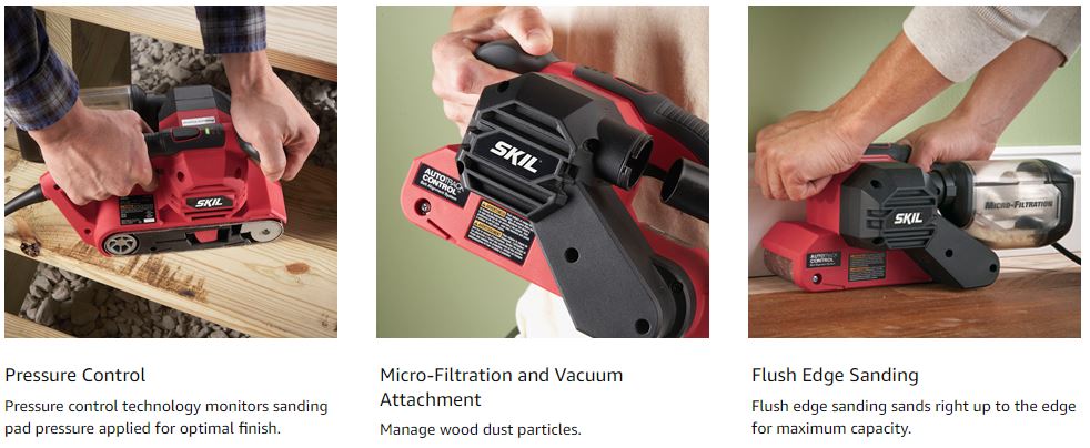 SKIL 7510 01 6 Amp 3 x 18 Sandcat Belt Sander Best Budget Belt Sander Top 5 Reviewed Don't Break The Bank SKIL 7510-01 6 Amp 3 x 18 Sandcat Belt Sander