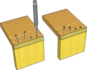 nails and screws butt joint