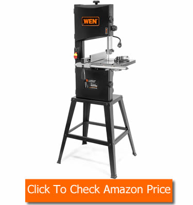 WEN 3962T 3.5-Amp 10-Inch Two-Speed Band Saw with Stand and Worklight