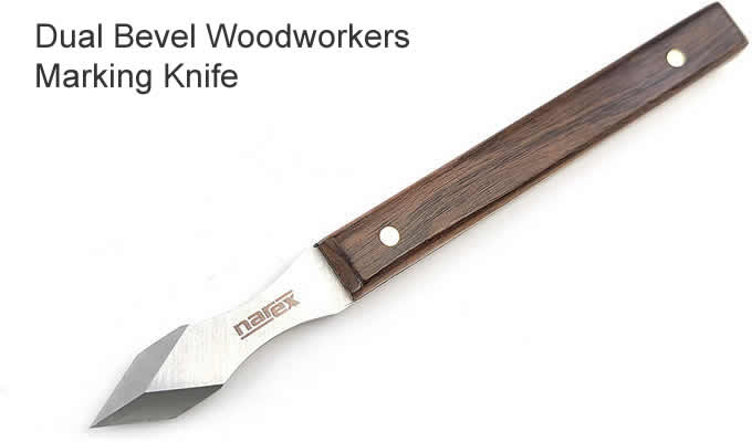 dual bevel woodworkers marking knife