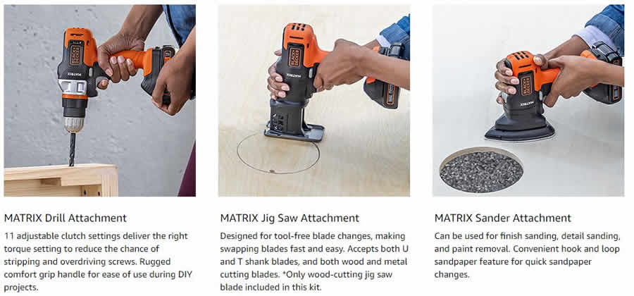 BLACK and DECKER BDCDMT1206KITC Multi Head Drill Modular Power Tools The Ultimate Combo Kit? BLACK and DECKER BDCDMT1206KITC Matrix