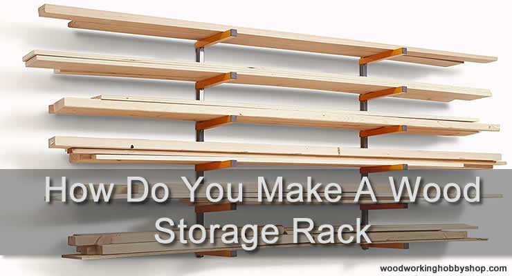 how do you make a wood storage rack